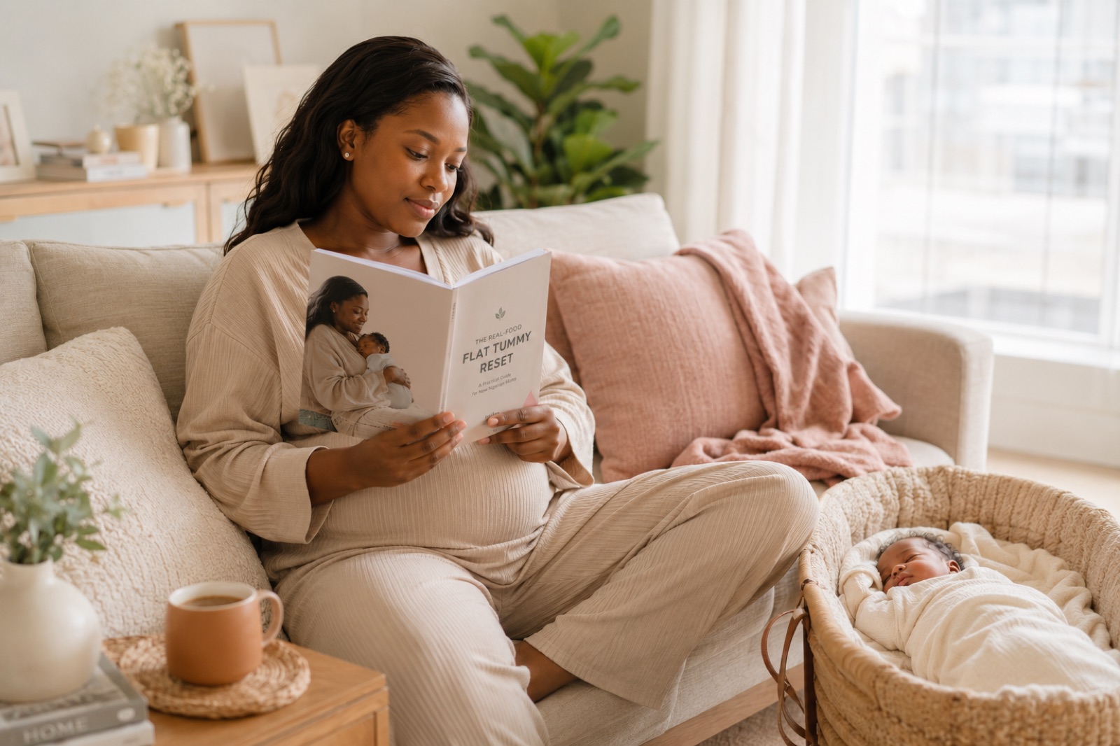 A calm, cosy nursery with a relaxed reading moment