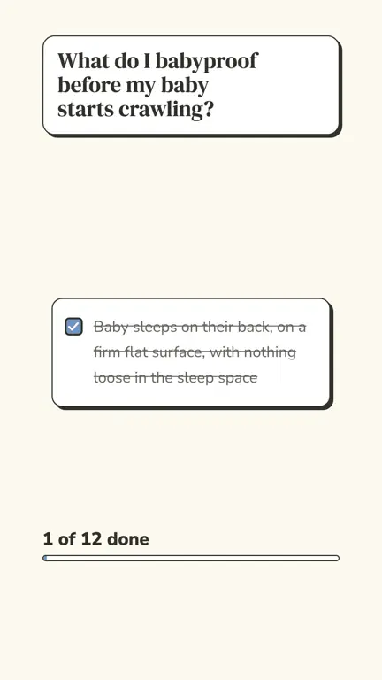 Baby Safety and Babyproofing Checklist in use