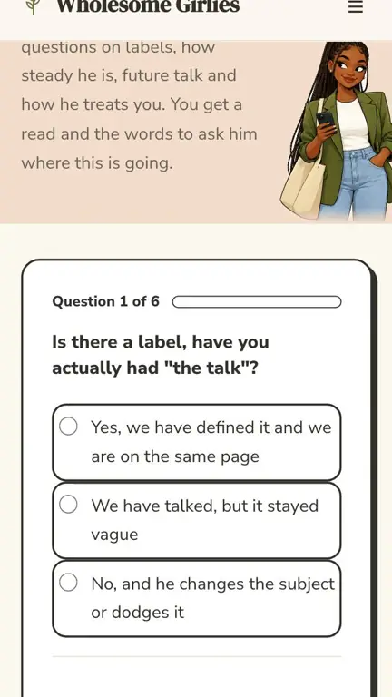 Situationship Checker in use