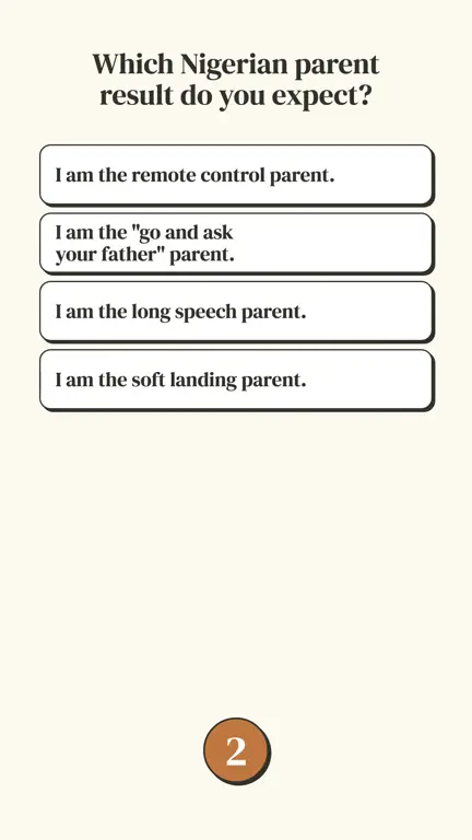 Which Nigerian Parent Are You? in use